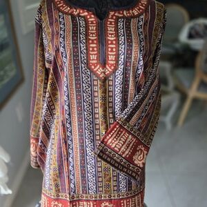 Multicolor Patterned Tunic